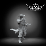 Space Cow Boy Leader Smuggler - SW Legion Compatible Miniature (38-40mm tall) High Quality 8k Resin 3D Print - Black Remnant - Gootzy Gaming