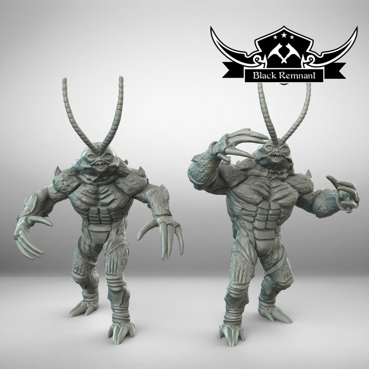 Space Ghoul Crab Miniatures - 2 Mini Bundle - SW Legion Compatible (38-40mm tall) Resin 3D Print - Black Remnant - Gootzy Gaming