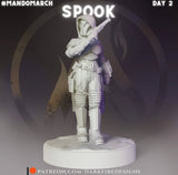 Spook the Female Mando Spy Operative - SW Legion Compatible Miniature (38-40mm tall) High Quality 8k Resin 3D Print - Dark Fire Designs - Gootzy Gaming