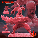 Steel Fist Karate Master (Version C) miniature - MCP/Crisis Protocol Compatible (40mm tall) Resin 3D Print - Trident Studios - Gootzy Gaming