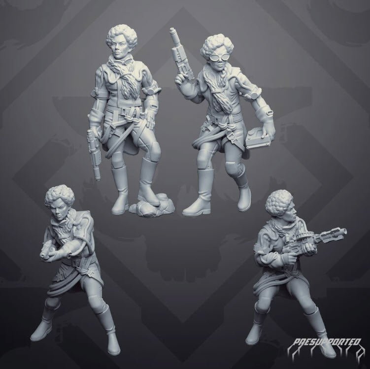 Stiletto Solo Mercenary - SW Legion Compatible Miniature (38 - 40mm tall) High Quality 8k Resin 3D Print - Skullforge Studios - Gootzy Gaming