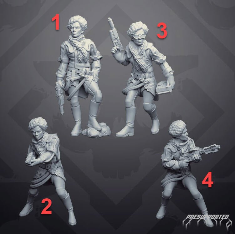 Stiletto Solo Mercenary - SW Legion Compatible Miniature (38-40mm tall) High Quality 8k Resin 3D Print - Skullforge Studios - Gootzy Gaming