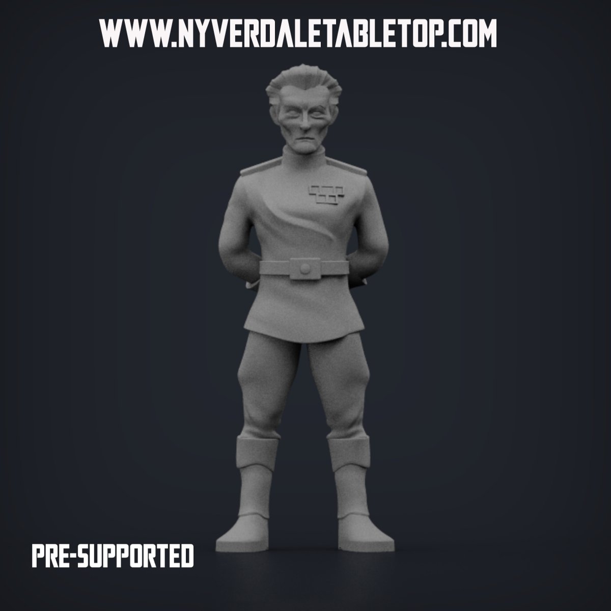 Strict Authority Commander Miniature - SW Legion Compatible (38-40mm tall) Resin 3D Print - Nyverdale Tabletop - Gootzy Gaming