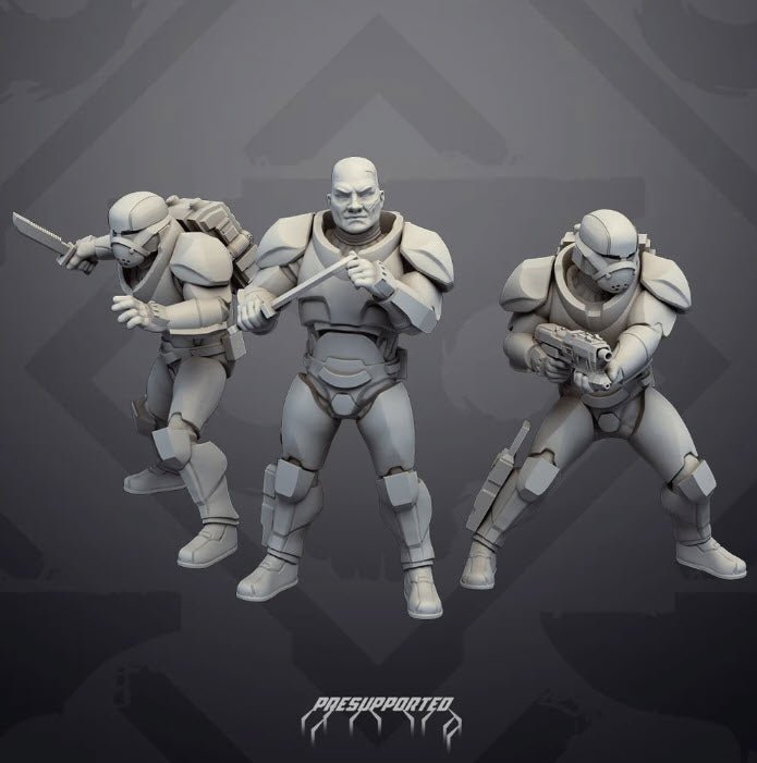 Strong Rough Rider Enhanced Clone (S1 Version) - SW Legion Compatible Miniature (38-40mm tall) High Quality 8k Resin 3D Print - Skullforge Studios - Gootzy Gaming