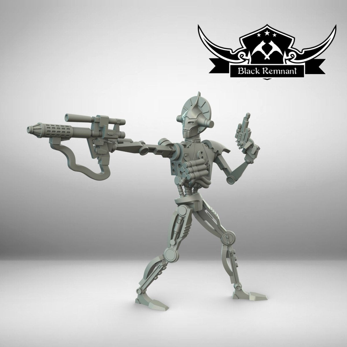 Sun Droid Hunter Miniature - SW Legion Compatible (38-40mm tall) Multi-Piece Resin 3D Print - Black Remnant - Gootzy Gaming