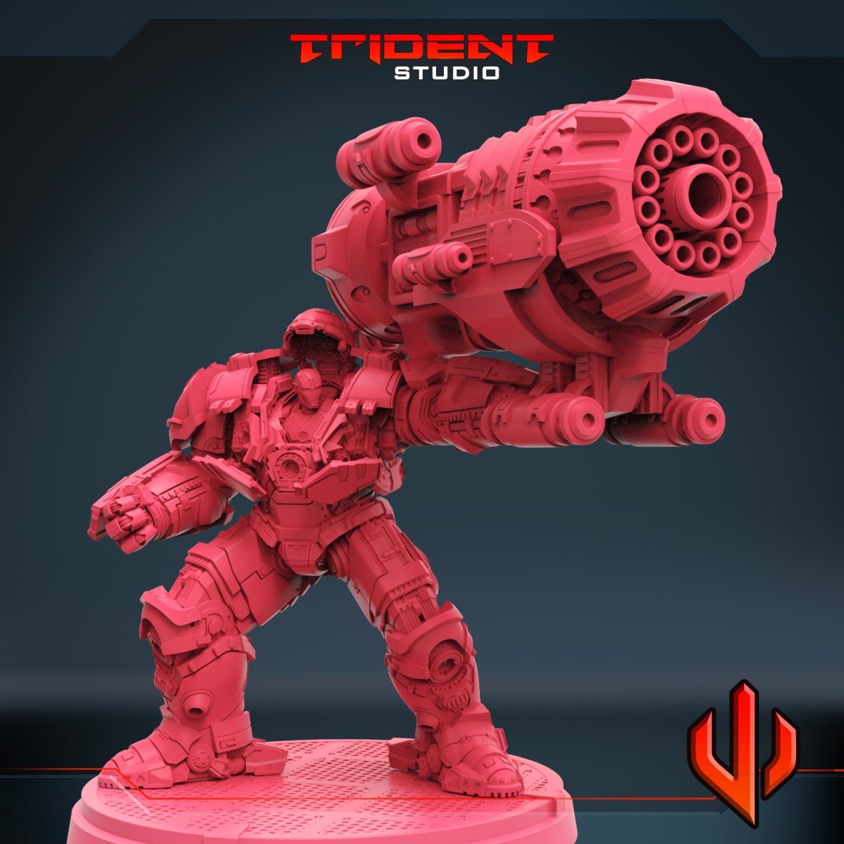 SuperRobo With Proton- Multi-piece Miniature - MCP/Crisis Protocol Compatible (40mm tall) Resin 3D Print - Trident Studios - Gootzy Gaming