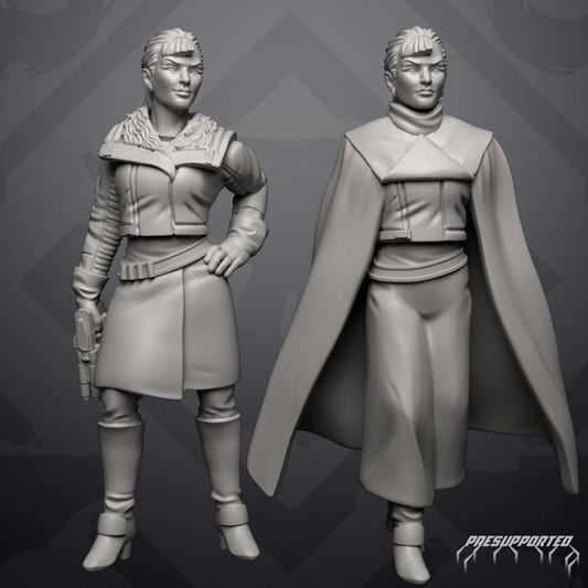 Swagger Crimson Mercenary Miniature - SW Legion Compatible (38 - 40mm tall) Resin 3D Print - Skullforge Studios - Gootzy Gaming