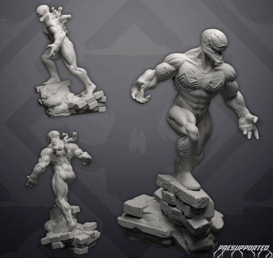 Symbiote Trasher Superhero Miniature - MCP/Crisis Protocol Compatible (40mm tall) Resin 3D Print - Skullforge Studios - Gootzy Gaming