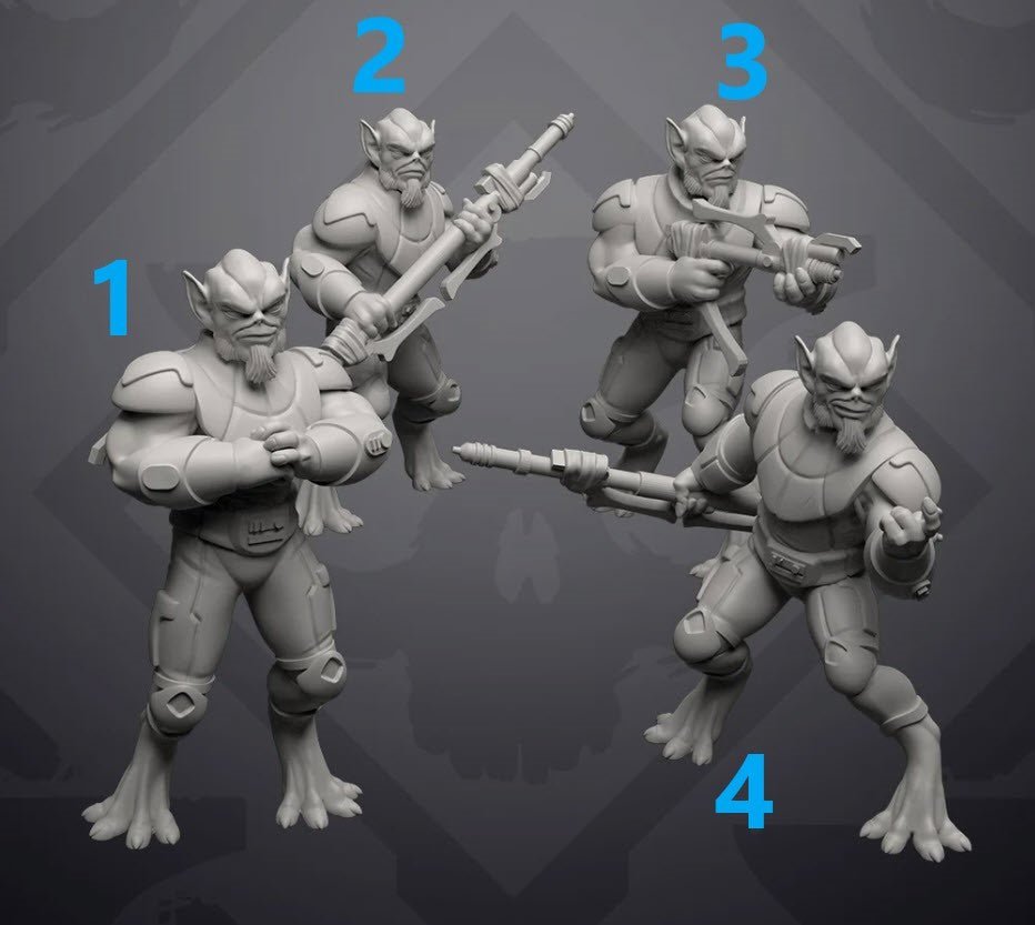 Tall Purple Alien General - Single Miniature - SW Legion Compatible (38 - 40mm tall) Resin 3D Print - Skullforge Studios - Gootzy Gaming