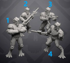 Tall Purple Alien General - Single Miniature - SW Legion Compatible (38 - 40mm tall) Resin 3D Print - Skullforge Studios - Gootzy Gaming