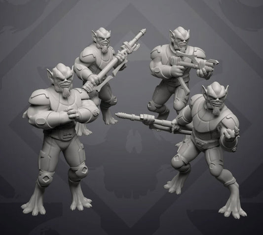 Tall Purple Alien General - Single Miniature - SW Legion Compatible (38 - 40mm tall) Resin 3D Print - Skullforge Studios - Gootzy Gaming