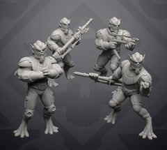 Tall Purple Alien General - Single Miniature - SW Legion Compatible (38 - 40mm tall) Resin 3D Print - Skullforge Studios - Gootzy Gaming