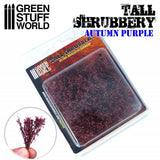 Tall Shrubbery - Autumn Purple 4CM tall - Green Stuff World - 1 blister pack - Gootzy Gaming