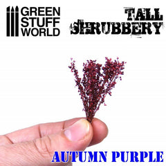 Tall Shrubbery - Autumn Purple 4CM tall - Green Stuff World - 1 blister pack - Gootzy Gaming