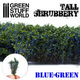 Tall Shrubbery - Blue Green 4CM tall - Green Stuff World - 1 blister pack - Gootzy Gaming