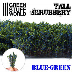 Tall Shrubbery - Blue Green 4CM tall - Green Stuff World - 1 blister pack - Gootzy Gaming