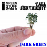 Tall Shrubbery - Dark Green 4CM tall - Green Stuff World - 1 blister pack - Gootzy Gaming
