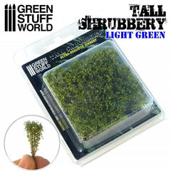 Tall Shrubbery - Light Green 4CM tall - Green Stuff World - 1 blister pack - Gootzy Gaming