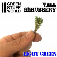 Tall Shrubbery - Light Green 4CM tall - Green Stuff World - 1 blister pack - Gootzy Gaming