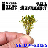 Tall Shrubbery - Yellow Green 4CM tall - Green Stuff World - 1 blister pack - Gootzy Gaming