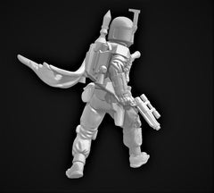 Tattered Hunter Miniature - SW Legion Compatible (38-40mm tall) Resin 3D Print - Skullforge Studios - Gootzy Gaming