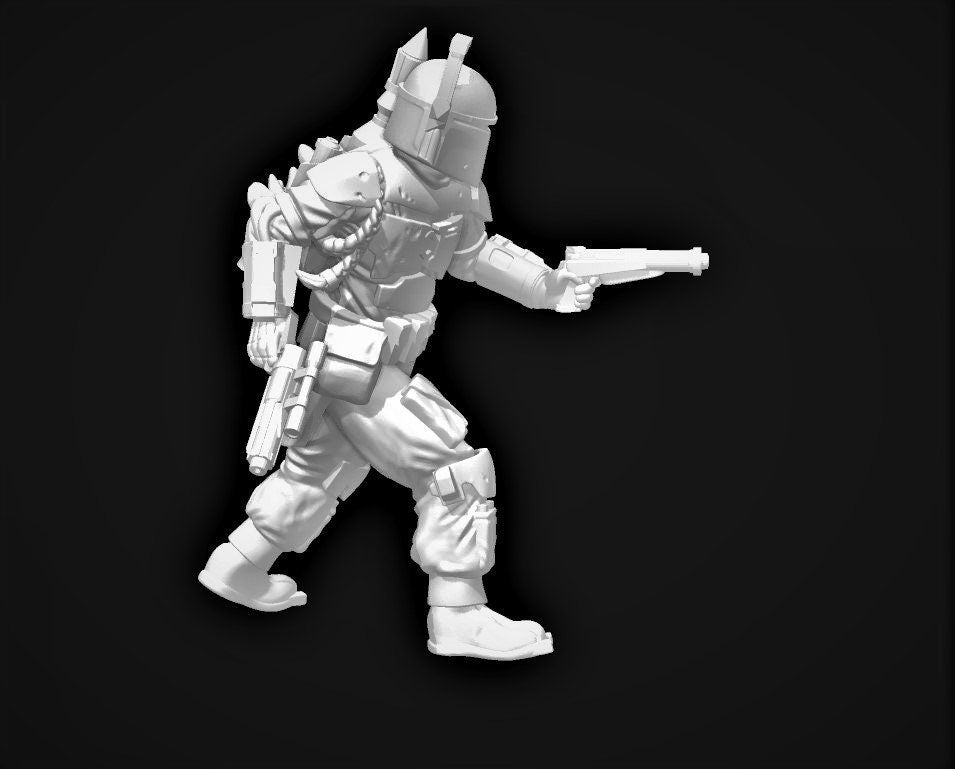 Tattered Hunter Miniature - SW Legion Compatible (38 - 40mm tall) Resin 3D Print - Skullforge Studios - Gootzy Gaming