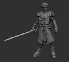 The Chosen One Young General - SW Legion Compatible (38-40mm tall) Resin 3D Print - Dark Fire Designs - Gootzy Gaming