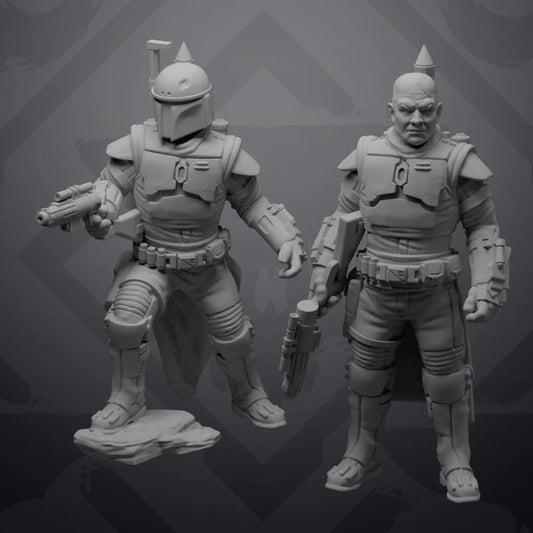 The Daimyo Bounty Hunter Miniature - SW Legion Compatible (38 - 40mm tall) Resin 3D Print - Skullforge Studios - Gootzy Gaming
