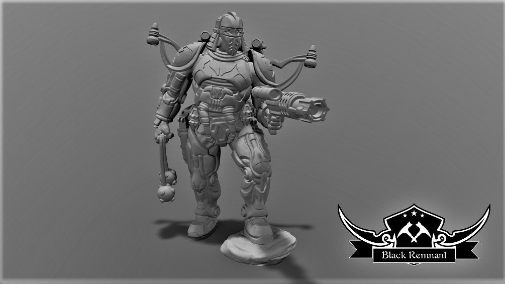 The Destructor Miniature - SW Legion Compatible (38-40mm tall) Multi-Piece Resin 3D Print - Black Remnant - Gootzy Gaming