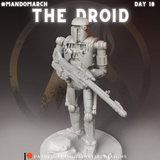 The Droid Who Wishes to be a Mando - SW Legion Compatible Miniature (38 - 40mm tall) High Quality 8k Resin 3D Print - Dark Fire Designs - Gootzy Gaming