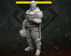 The Last Goodbye Mando Miniature - SW Legion Compatible (38 - 40mm tall) Resin 3D Print - Skullforge Studios - Gootzy Gaming