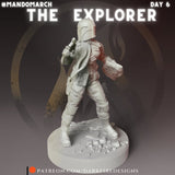 The Mando Ancient Archaeology Explorer - SW Legion Compatible Miniature (38-40mm tall) High Quality 8k Resin 3D Print - Dark Fire Designs - Gootzy Gaming