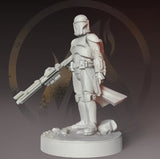 The Mando Deserter - SW Legion Compatible Miniature (38-40mm tall) High Quality 8k Resin 3D Print - Dark Fire Designs - Gootzy Gaming