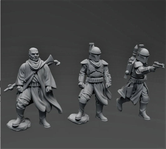 The Mando Nomad Hunter - SW Legion Compatible (38 - 40mm tall) Resin 3D Print - Skullforge Studios - Gootzy Gaming