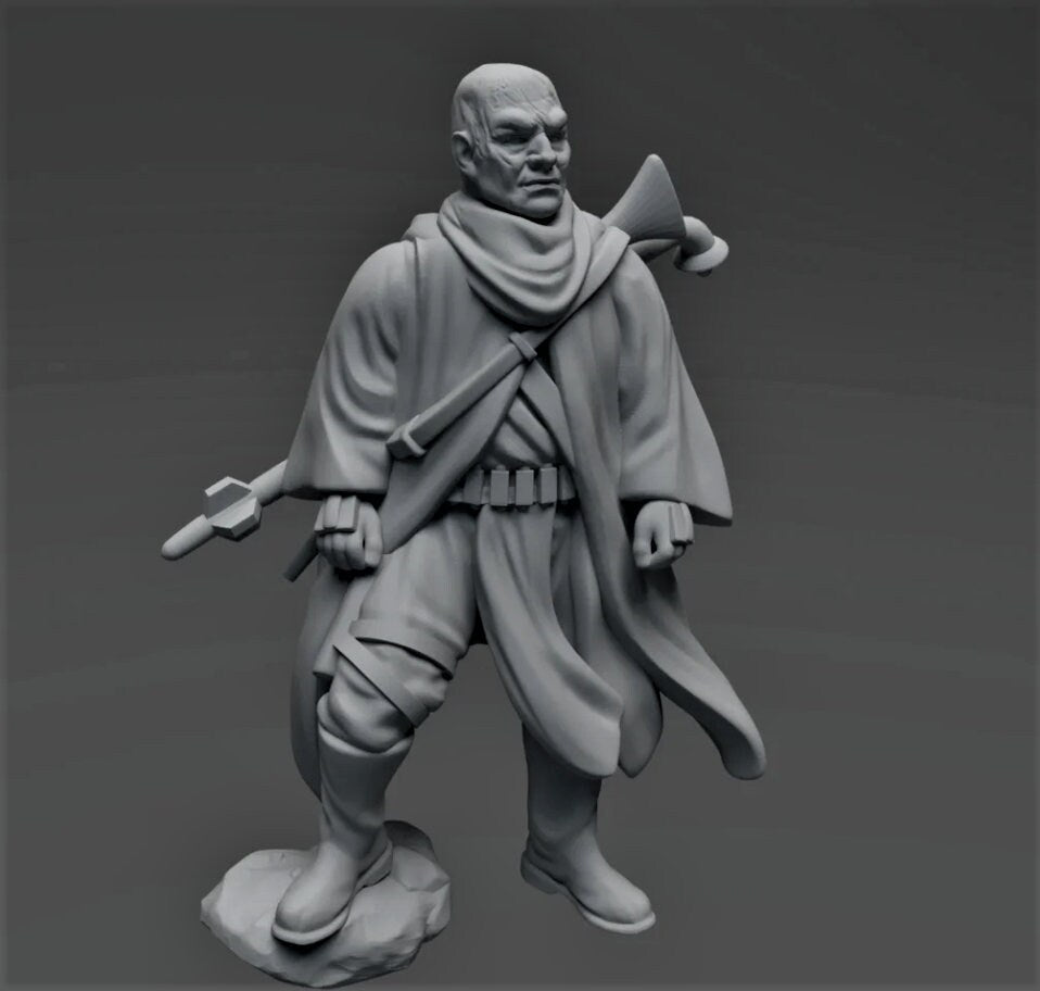 The Mando Nomad Hunter - SW Legion Compatible (38 - 40mm tall) Resin 3D Print - Skullforge Studios - Gootzy Gaming
