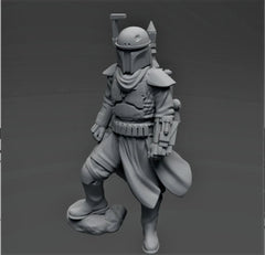 The Mando Nomad Hunter - SW Legion Compatible (38 - 40mm tall) Resin 3D Print - Skullforge Studios - Gootzy Gaming