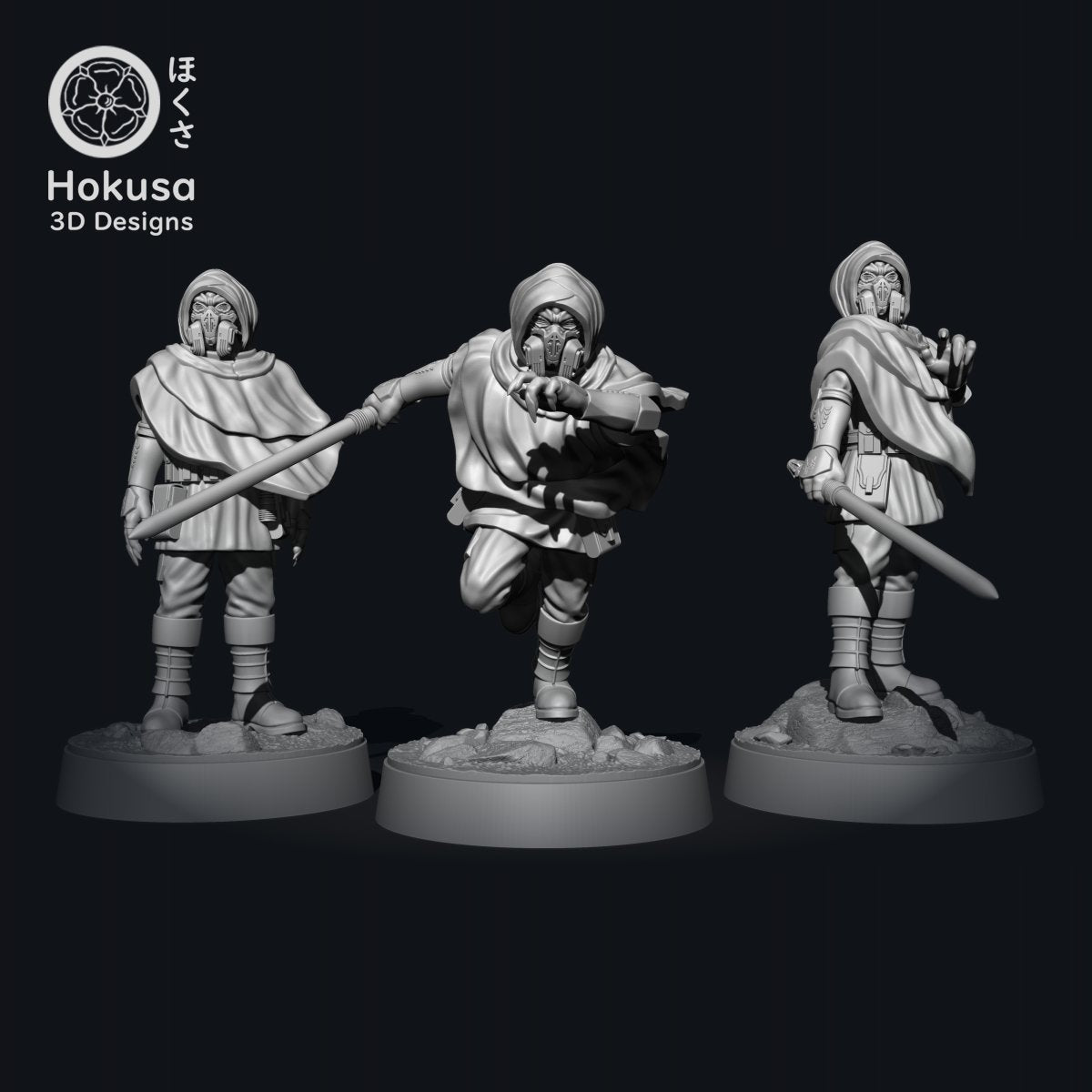 The Masked General - Single Miniature - SW Legion Compatible (38-40mm tall) Resin 3D Print - Hokusa Designs - Gootzy Gaming