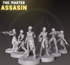 The Master Assassin Miniature - SW Legion Compatible (38 - 40mm tall) Resin 3D Print - Dark Fire Designs - Gootzy Gaming