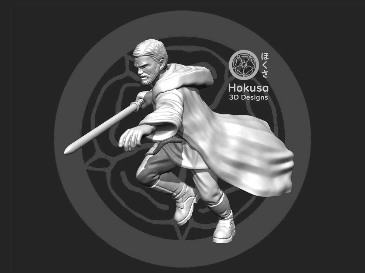 The Negotiating Knight - Single Miniature - SW Legion Compatible (38-40mm tall) Resin 3D Print - Hokusa Designs - Gootzy Gaming