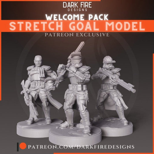 The Null ARC Prudii, Hacker Commander - SW Legion Compatible Miniature (38 - 40mm tall) High Quality 8k Resin 3D Print - Dark Fire Designs - Gootzy Gaming