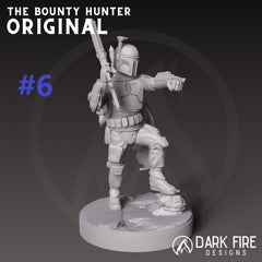 The Original Mando Hunter Miniature - SW Legion Compatible (38 - 40mm tall) Multi - Piece Resin 3D Print - Dark Fire Designs - Gootzy Gaming