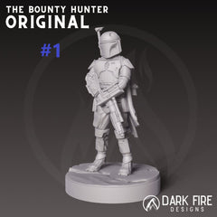 The Original Mando Hunter Miniature - SW Legion Compatible (38-40mm tall) Multi-Piece Resin 3D Print - Dark Fire Designs - Gootzy Gaming