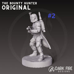 The Original Mando Hunter Miniature - SW Legion Compatible (38-40mm tall) Multi-Piece Resin 3D Print - Dark Fire Designs - Gootzy Gaming