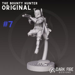 The Original Mando Hunter Miniature - SW Legion Compatible (38 - 40mm tall) Multi - Piece Resin 3D Print - Dark Fire Designs - Gootzy Gaming