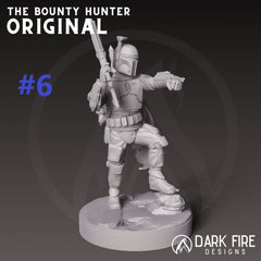 The Original Mando Hunter Miniature - SW Legion Compatible (38-40mm tall) Multi-Piece Resin 3D Print - Dark Fire Designs - Gootzy Gaming