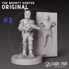 The Original Mando Hunter Miniature - SW Legion Compatible (38 - 40mm tall) Multi - Piece Resin 3D Print - Dark Fire Designs - Gootzy Gaming
