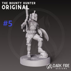 The Original Mando Hunter Miniature - SW Legion Compatible (38-40mm tall) Multi-Piece Resin 3D Print - Dark Fire Designs - Gootzy Gaming