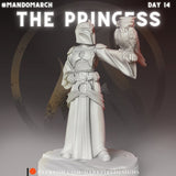 The Princess, Female Mando Royalty - SW Legion Compatible Miniature (38-40mm tall) High Quality 8k Resin 3D Print - Dark Fire Designs - Gootzy Gaming
