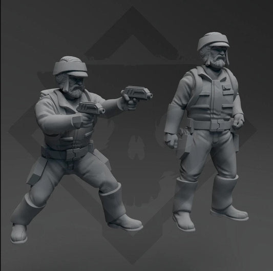 The Veteran (Forest Version) Miniature - SW Legion Compatible (38 - 40mm tall) Resin 3D Print - Skullforge Studios - Gootzy Gaming
