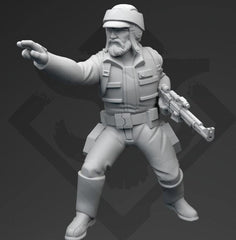 The Veteran (Forest Version) Miniature - SW Legion Compatible (38 - 40mm tall) Resin 3D Print - Skullforge Studios - Gootzy Gaming